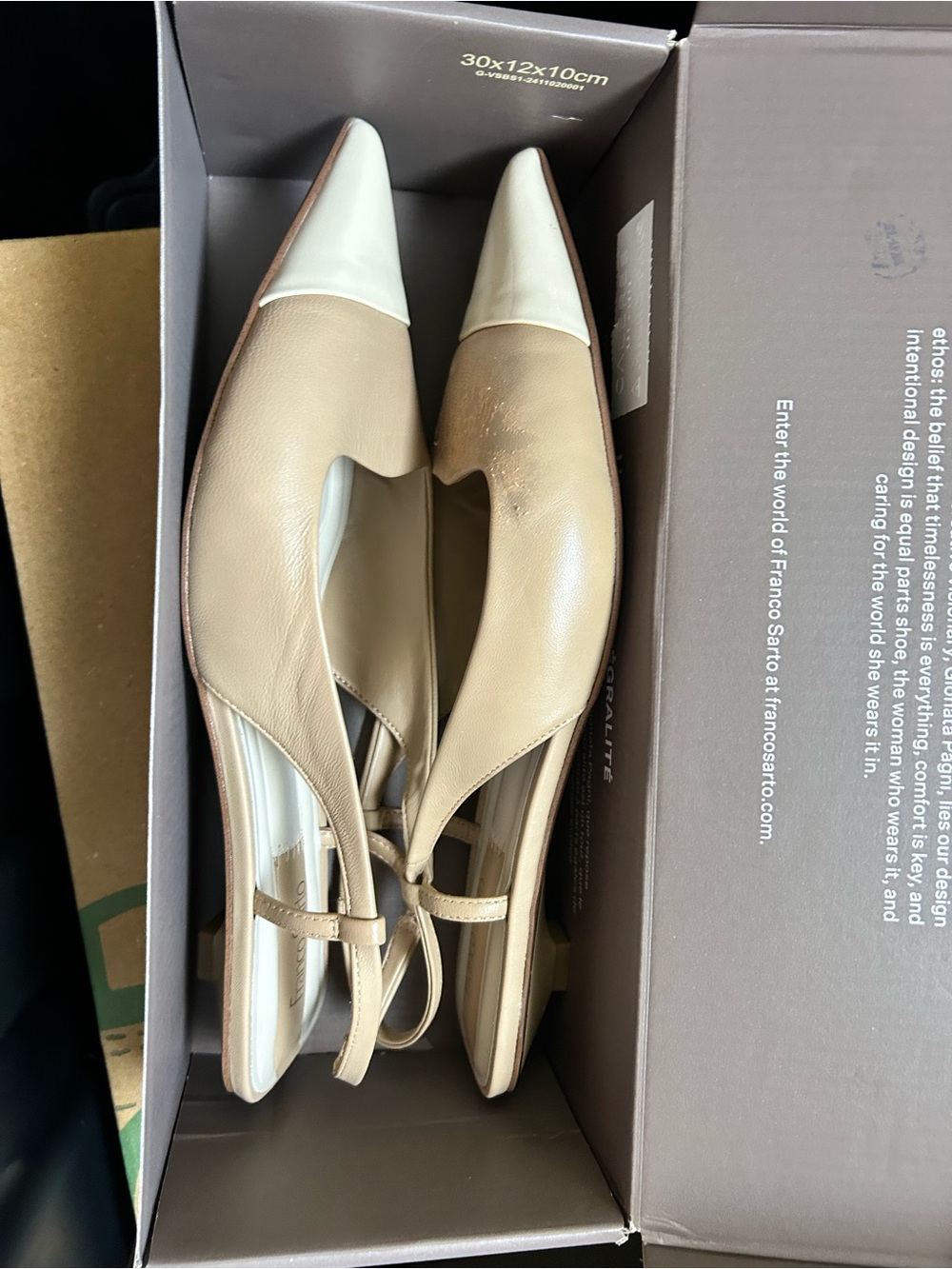 Franco Sarto Taupe Shoe heels in Box size 8 NWT